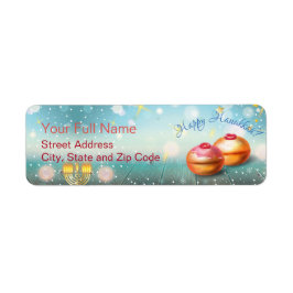 Happy Hanukkah Holiday Gold Hanukkah Menorah