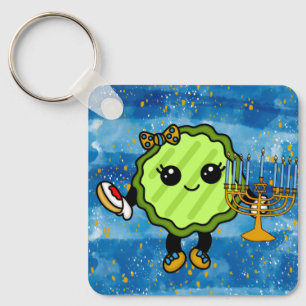 Happy Hanukkah Holiday Pickle Schlüsselanhänger