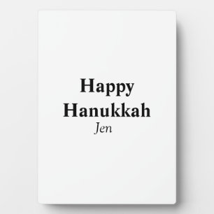 Happy Hanukkah Ihr Name Text editierbar Fotoplatte