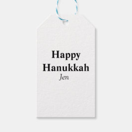 Happy Hanukkah Ihr Name Text editierbar Geschenkanhänger