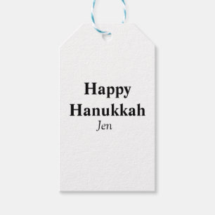 Happy Hanukkah Ihr Name Text editierbar Geschenkanhänger