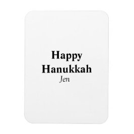 Happy Hanukkah Ihr Name Text editierbar Magnet