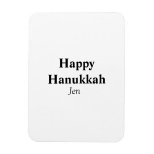 Happy Hanukkah Ihr Name Text editierbar Magnet