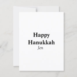 Happy Hanukkah Ihr Name Text editierbar Postkarte