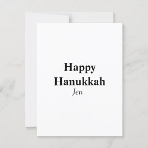 Happy Hanukkah Ihr Name Text editierbar Postkarte