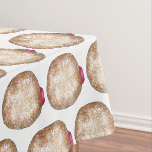 Happy Hanukkah Jelly Donut Sufganiyot Chanukah Tischdecke