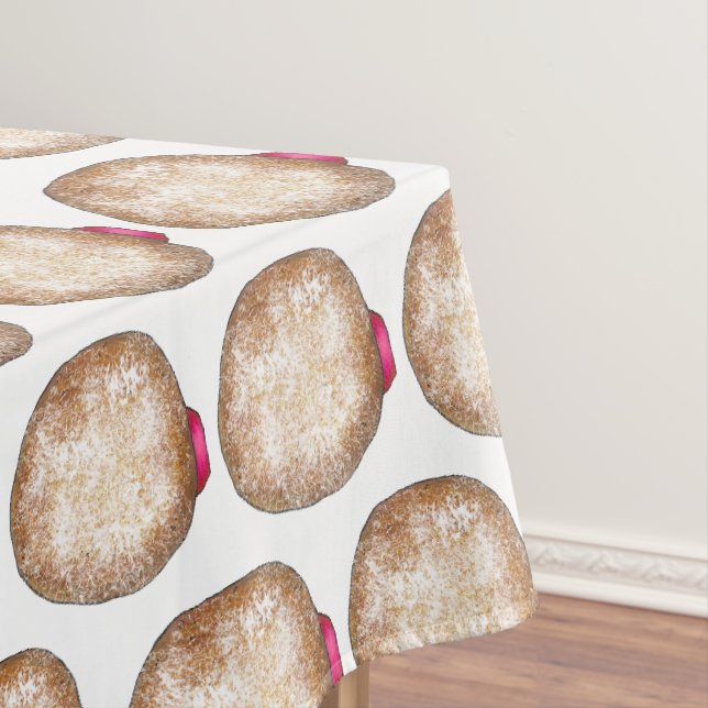 Happy Hanukkah Jelly Donut Sufganiyot Chanukah Tischdecke (Beispiel)