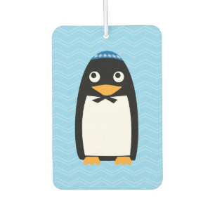 Happy Hanukkah Jewish Penguin Yarmulke Autolufterfrischer