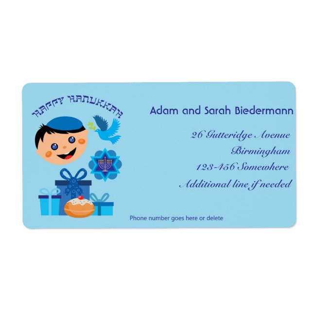 🕎 Happy Hanukkah, Junge, (Vorne)