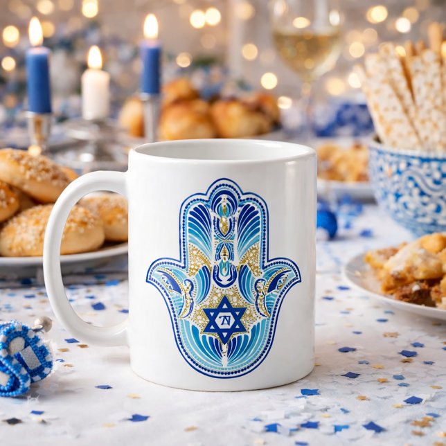 Happy Hanukkah Kaffeetasse (Von Creator hochgeladen)