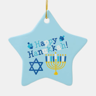 Happy Hanukkah Keramikornament