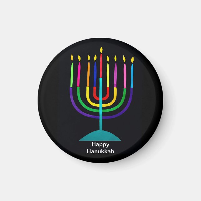 Happy Hanukkah Kitchen Magnet (Vorne)