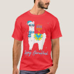 Happy Hanukkah Llama Niedlich Alpaca Chanukah Kids T-Shirt<br><div class="desc">Happy Hanukkah Llama Niedlich Alpaca Chanukah Kids .</div>