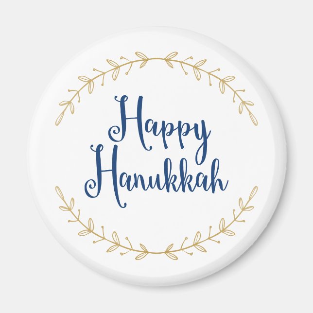 Happy Hanukkah Magnet (Vorne)