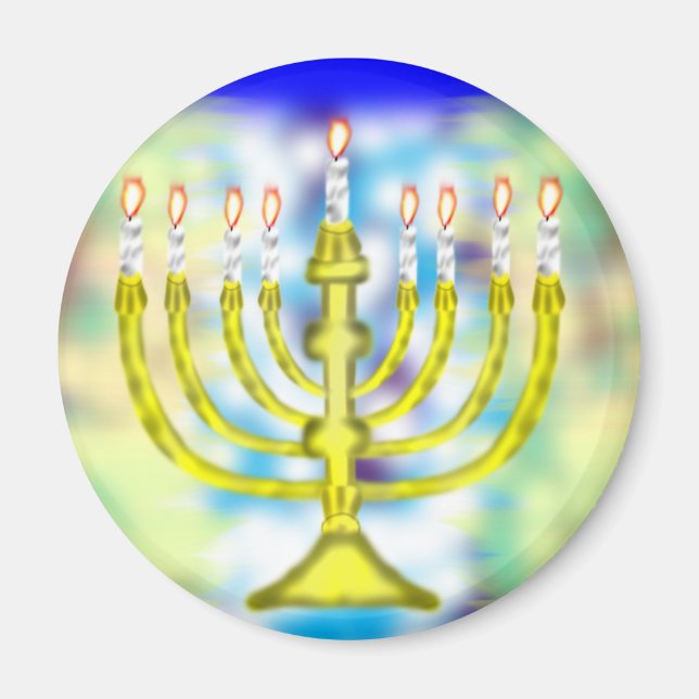 Happy Hanukkah Magnet (Vorne)