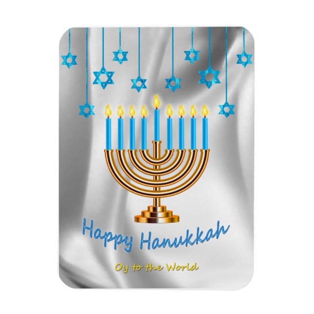 Happy Hanukkah Magnet (Vertikal)