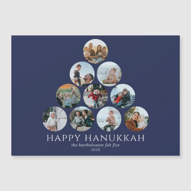 Happy Hanukkah Magnet 10 Foto (Vorderseite)