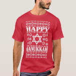 Happy Hanukkah Männer Frauen Kinder, Sterne von Da T-Shirt<br><div class="desc">Happy Hanukkah Männer Frauen Kinder,  Sterne von David jüdischen Urlaub Premium T - Shirt .</div>
