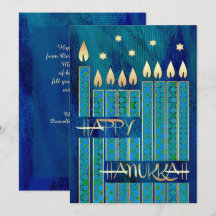 Happy Hanukkah. Maßgeschneiderte Grußkarten