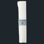 Happy Hanukkah Menorah Candle Blue Serviettenband<br><div class="desc">© Gorjo Designs. Made for you via Zazzle Plattform. // Benötigen Sie Hilfe bei der Anpassung Ihres Designs? Andere Ideen got? Kontaktieren Sie mich (Zoe) direkt über den unten stehenden Kontaktknopf.</div>