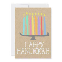 Happy Hanukkah menorah Geschenk Tag