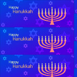 Happy Hanukkah Menorah Geschenkpapier<br><div class="desc">.Feiern Sie acht Tage und acht Nächte des Festivals der Lichter mit Hanukkah-Karten und Geschenken. Das Lichterfest ist hier. Lächle die Menorah, spiele mit dem dreiel und feiere auf Latkes und Sufganiyots. Feiern Sie den Geist von Hanukkah mit Freunden, Familie und Lieben, indem Sie ihnen Happy Hanukkah wünschen.</div>
