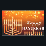 Happy Hanukkah Menorah Square Sticker<br><div class="desc">.Feiern Sie acht Tage und acht Nächte des Festivals der Lichter mit Hanukkah-Karten und Geschenken. Das Lichterfest ist hier. Lächle die Menorah,  spiele mit dem dreiel und feiere auf Latkes und Sufganiyots. Feiern Sie den Geist von Hanukkah mit Freunden,  Familie und Lieben,  indem Sie ihnen Happy Hanukkah wünschen.</div>