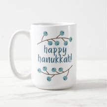 Happy Hanukkah mit Berry Branches