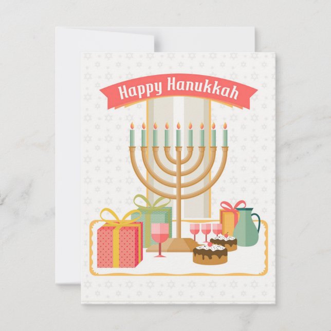 Happy Hanukkah Mitteilungskarte (Vorderseite)