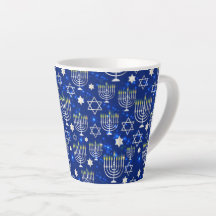 Happy Hanukkah Moderne Star von David Menorah