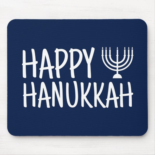 Happy Hanukkah Mousepad (Vorne)