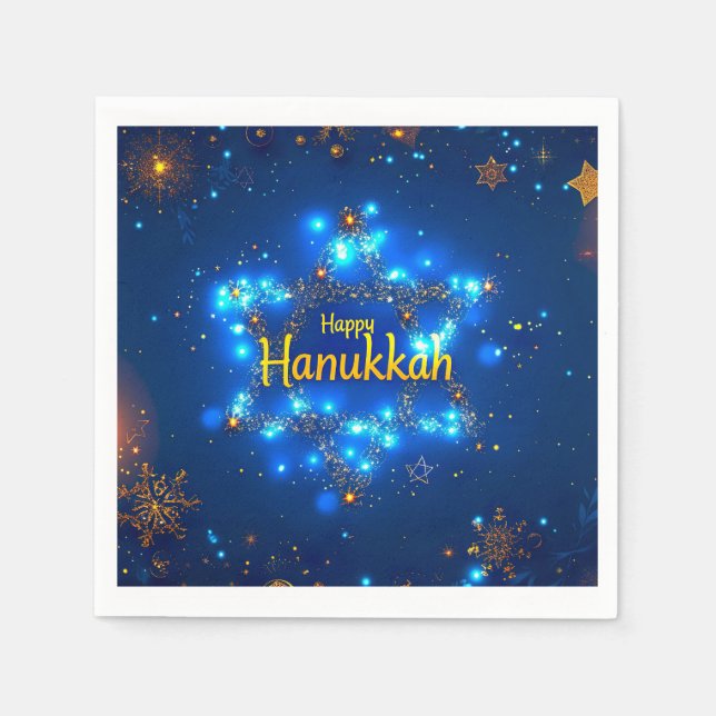 Happy Hanukkah Napkins Serviette (Vorderseite)