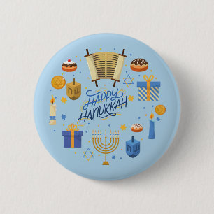 Happy Hanukkah Niedlich Button