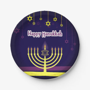 Happy Hanukkah Pappteller