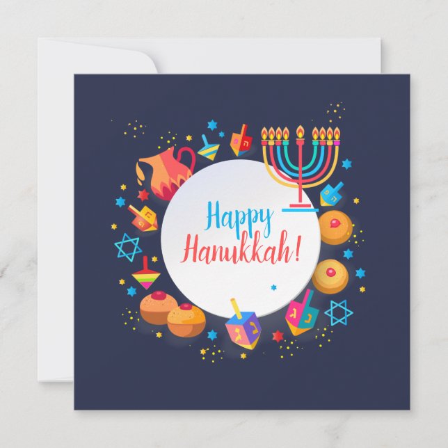 Happy Hanukkah Party Schöne Dekoration (Vorderseite)