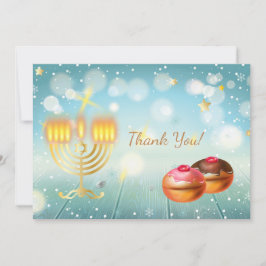 Happy Hanukkah Party Schöne Dekoration, jüdisch Dankeskarte