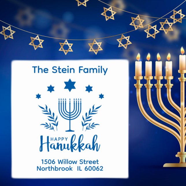 Happy Hanukkah Permastempel (Von Creator hochgeladen)