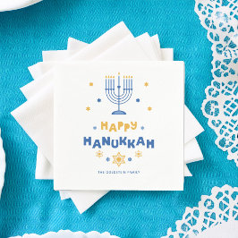 "Happy Hanukkah" Personalisiert Serviette
