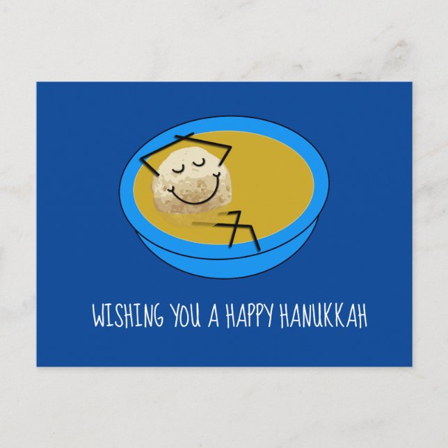 Happy Hanukkah Postcard Postkarte (Vorderseite)
