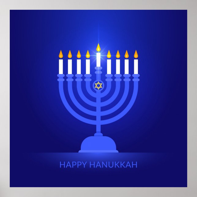 Happy Hanukkah Poster (Vorne)