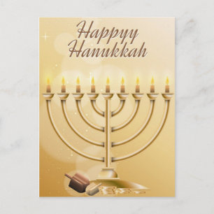 Happy Hanukkah Postkarte
