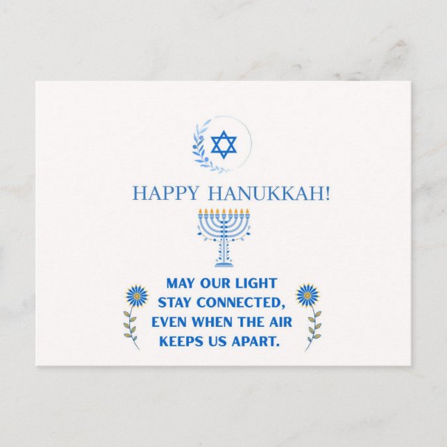 Happy Hanukkah! Postkarte (Vorderseite)