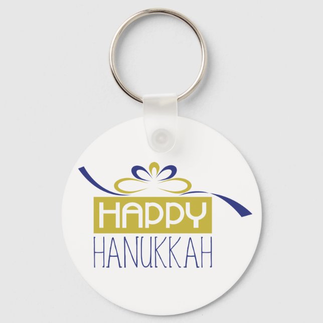 Happy Hanukkah Schlüsselanhänger (Vorderseite)