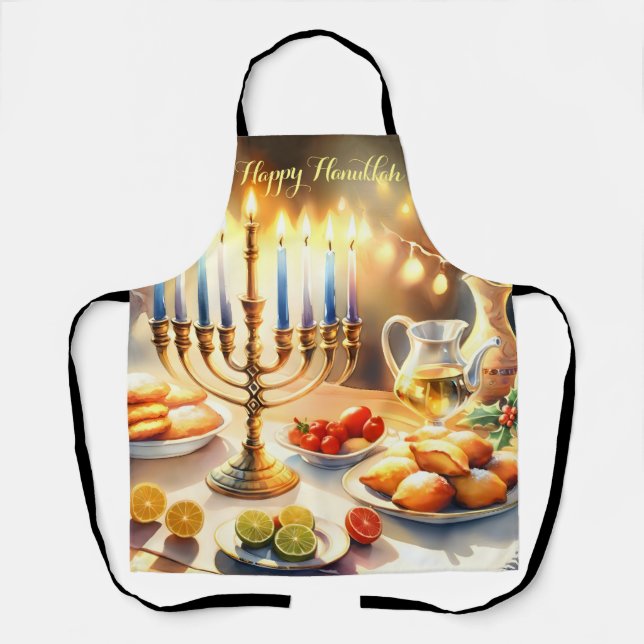 Happy Hanukkah Schürze (Vorderseite)