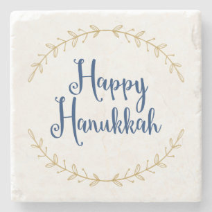 Happy Hanukkah Steinuntersetzer