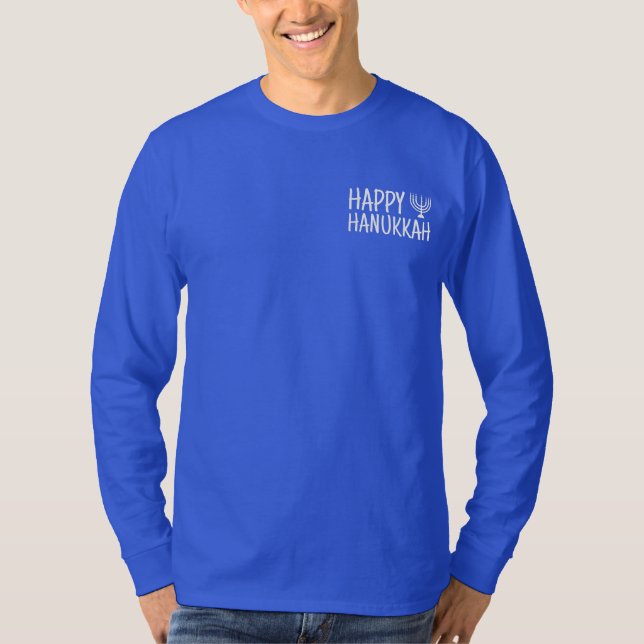 Happy Hanukkah T-Shirt (Vorderseite)