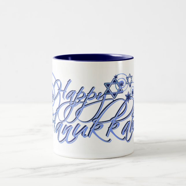 Happy Hanukkah Tasse (Mittel)