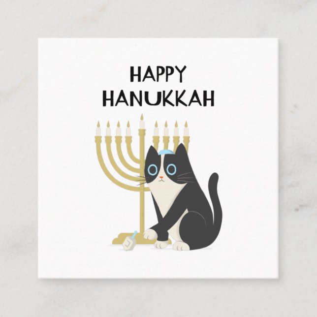 HAPPY HANUKKAH TELEFONNUMMERKARTE (Vorderseite)