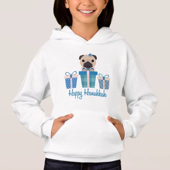 Happy Hanukkah Text.png Hoodie (Vorderseite)