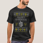 Happy Hanukkah Ugly Sweater Chanukah Jüdischer Chr T-Shirt<br><div class="desc">Happy Hanukkah Ugly Sweater Chanukah Jüdische Weihnachtsgeschenke</div>
